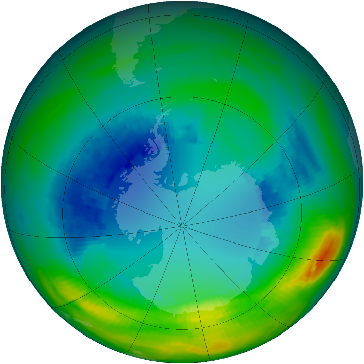 Ozone Map 1988-08-18